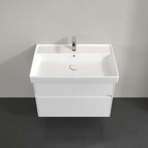 VILLEROY BOCH Umyvadlová skříňka Collaro, 2 zásuvky, 754 x 546 x 444 mm, lesklá bílá #C01000DH, obrázek 4