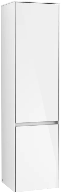 VILLEROY BOCH Vysoká skříň Collaro, 2 dveře, 404 x 1538 x 349 mm, lesklá bílá / lesklá bílá #C03300DH