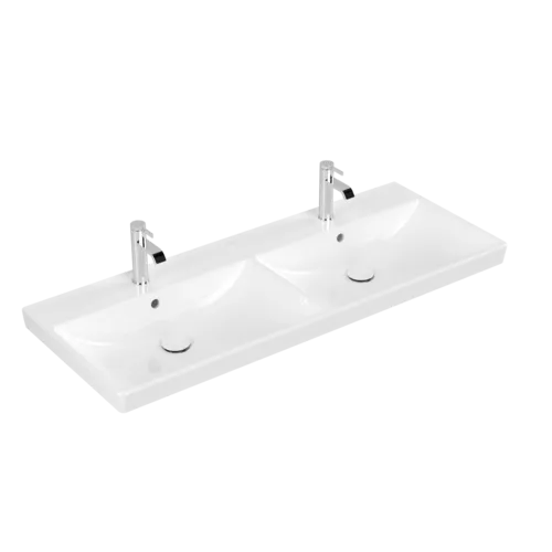 VILLEROY BOCH Avento skříňkové dvojumyvadlo, 1200 x 470 x 160 mm, bílá alpská, s přepadem #4A23CK01