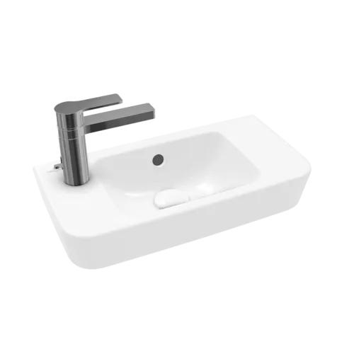 VILLEROY BOCH Umyvadlo O.novo Compact, 500 x 250 x 145 mm, bílé Alpine, s přepadem #4342L501