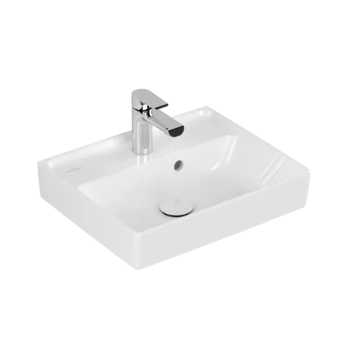 VILLEROY BOCH Umyvadlo Collaro s ručním oplachováním, 450 x 370 x 150 mm, bílá Alpine CeramicPlus, s přepadem #433445R1