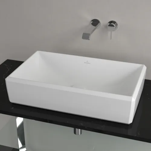 VILLEROY BOCH Antheus umyvadlo na desku, 645 x 390 x 150 mm, bílá Alpine CeramicPlus, bez přepadu #4A1065R1, obrázek 4