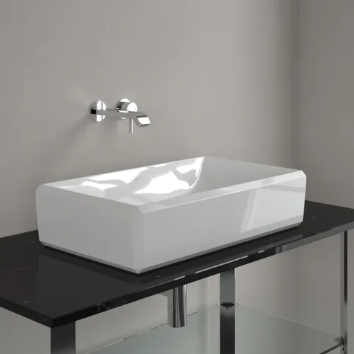 VILLEROY BOCH Antheus umyvadlo na desku, 645 x 390 x 150 mm, bílá Alpine CeramicPlus, bez přepadu #4A1065R1, obrázek 3