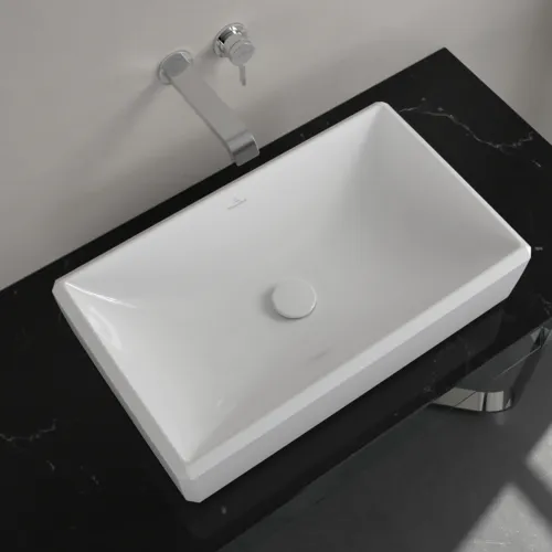 VILLEROY BOCH Antheus umyvadlo na desku, 645 x 390 x 150 mm, bílá Alpine CeramicPlus, bez přepadu #4A1065R1, obrázek 5