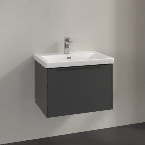 VILLEROY BOCH Subway 3.0 Vanity unit, 1 zásuvka, 622 x 429 x 478 mm, grafitová barva #C57502VR, obrázek 3