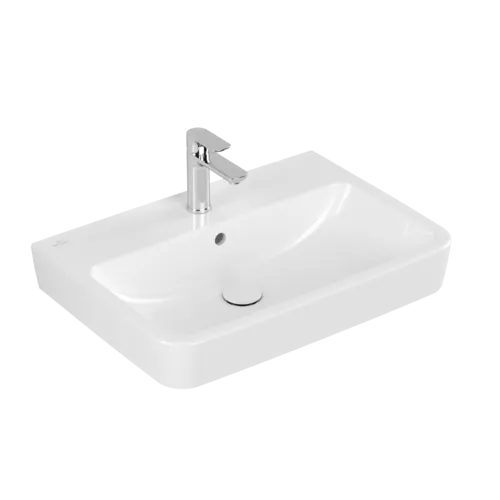 VILLEROY BOCH Umyvadlo O.novo, 650 x 460 x 175 mm, bílé Alpine AntiBac CeramicPlus, s přepadem #4A4165T2