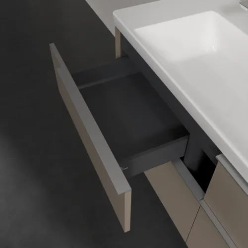 VILLEROY BOCH Subway 3.0 Vanity unit, 4 zásuvky, 1272 x 576 x 478 mm, Taupe #C60200VM, obrázek 7