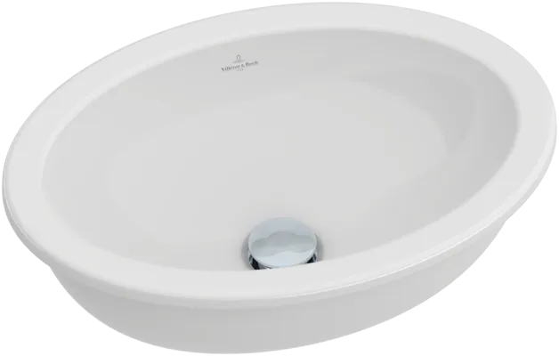 VILLEROY BOCH Podomítkové umyvadlo Loop & Friends, 430 x 285 x 185 mm, bílá Alpine, s přepadem #61611001