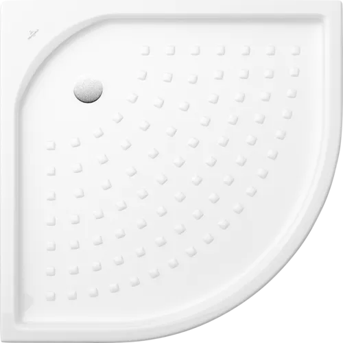 VILLEROY BOCH Čtvrtkruhová sprchová vanička O.novo, 900 x 900 x 55 mm, bílá Alpine #62099001