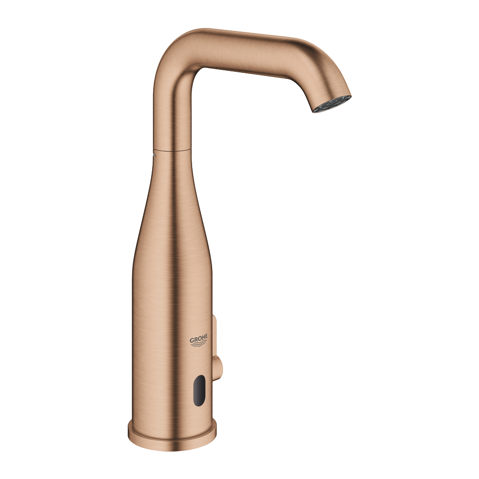 GROHE Essence E Infračervená elektronická umyvadlová baterie DN 15 se směšovacím zařízením a nastavitelným omezovačem teploty kartáčovaný Warm Sunset #36445DL0