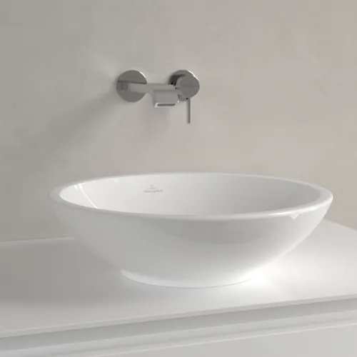 VILLEROY BOCH Umyvadlo na desku Loop & Friends, 430 x 430 x 120 mm, bílá Alpine, bez přepadu #51440101, obrázek 7
