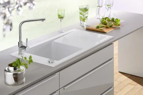 VILLEROY BOCH Moderní ocelová kuchyňská baterie, vyrobená z nerezové oceli, masivní nerezová ocel, leštěná #966801LE, obrázek 14