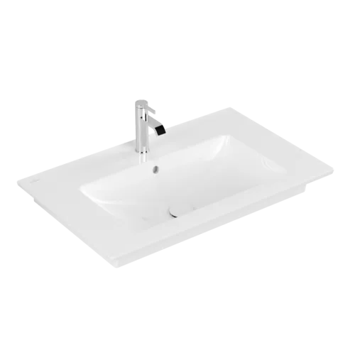 VILLEROY BOCH Skříňkové umyvadlo Venticello, 800 x 500 x 165 mm, bílá Alpine CeramicPlus, s přepadem #41048LR1