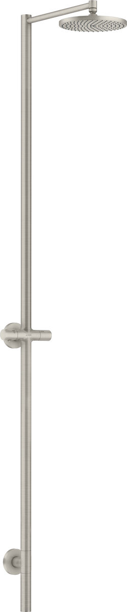 HANSGROHE AXOR Starck Sprchový sloup Nature s horní sprchou 240 1jet bez ruční sprchy, venkovní použití #12671800 - vzhled nerezové oceli