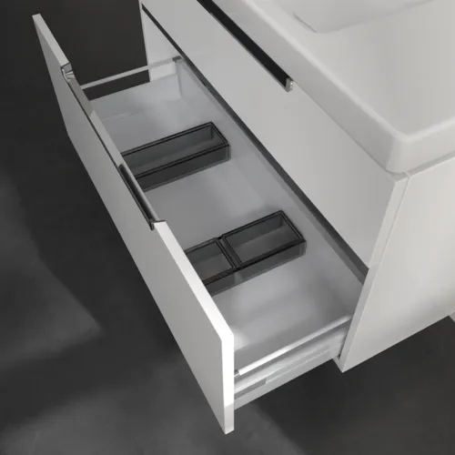 VILLEROY BOCH Subway 2.0 Vanity unit, 2 zásuvky, 987 x 590 x 449 mm, lesklá bílá #A91510DH, obrázek 6