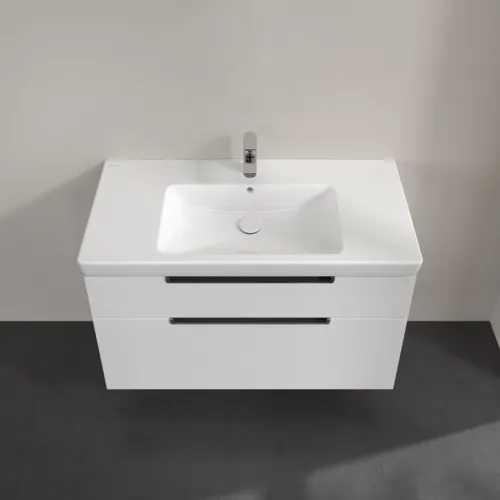 VILLEROY BOCH Subway 2.0 Vanity unit, 2 zásuvky, 987 x 590 x 449 mm, lesklá bílá #A91510DH, obrázek 4