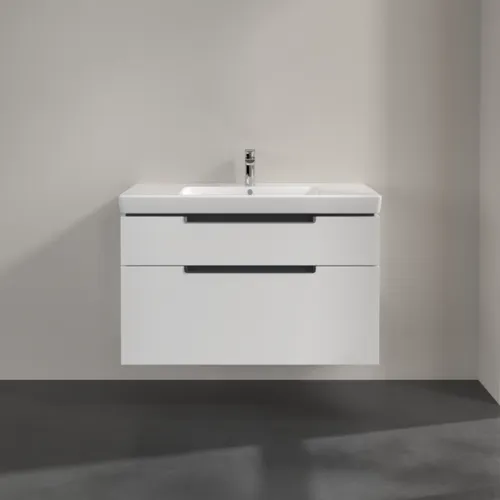 VILLEROY BOCH Subway 2.0 Vanity unit, 2 zásuvky, 987 x 590 x 449 mm, lesklá bílá #A91510DH, obrázek 3