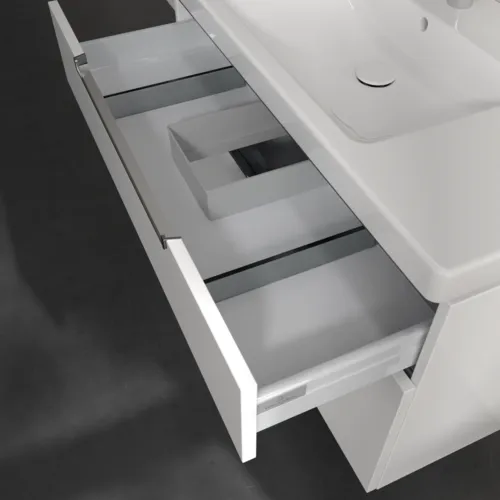 VILLEROY BOCH Subway 2.0 Vanity unit, 2 zásuvky, 987 x 590 x 449 mm, lesklá bílá #A91510DH, obrázek 7
