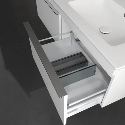 VILLEROY BOCH Venticello toaletní skříňka, 2 zásuvky, 1253 x 420 x 502 mm, lesklá bílá / lesklá bílá #A93901DH, obrázek 6