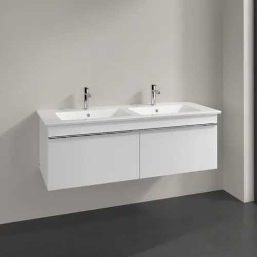 VILLEROY BOCH Venticello toaletní skříňka, 2 zásuvky, 1253 x 420 x 502 mm, lesklá bílá / lesklá bílá #A93901DH, obrázek 2