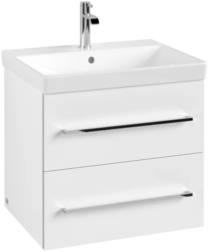 VILLEROY BOCH Umyvadlová skříňka Avento, 2 zásuvky, 580 x 514 x 484 mm, Crystal White #A88900B4