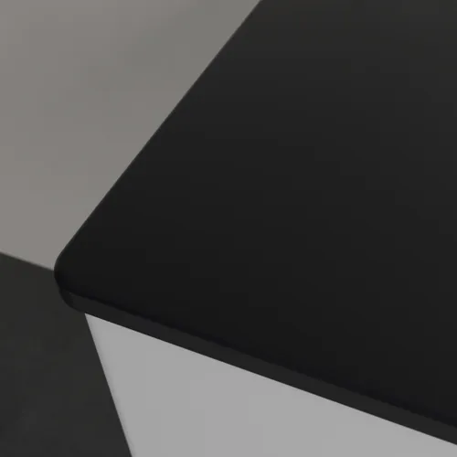 V&B ANTAO umyvadlo na skříňku 1200x500, bez otvoru, bez přepadu, keram. kryt #4A77L3R7 - Pure Black+CP, obrázek 5