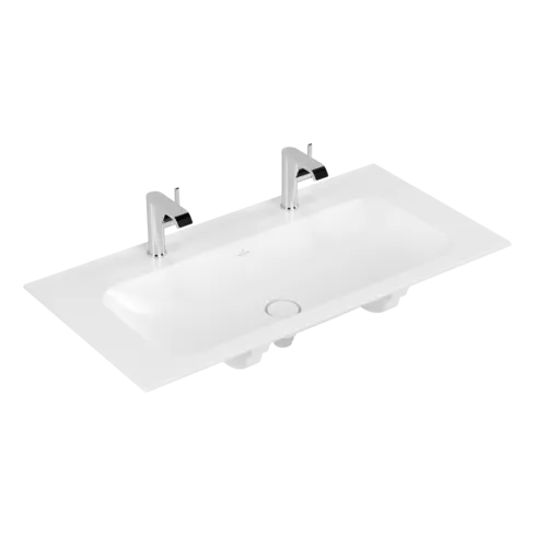 VILLEROY BOCH Umyvadlo na skříňku Finion, 1000 x 500 x 160 mm, Stone White CeramicPlus, bez přepadu, neleštěné #4164A1RW