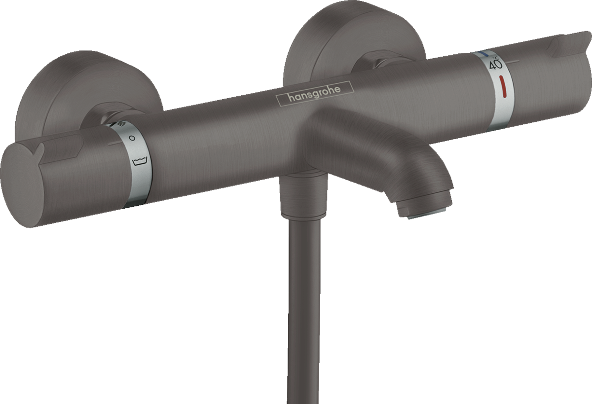 HANSGROHE Ecostat Comfort Vanový termostat na stěnu #13114340 - kartáčovaný černý chrom