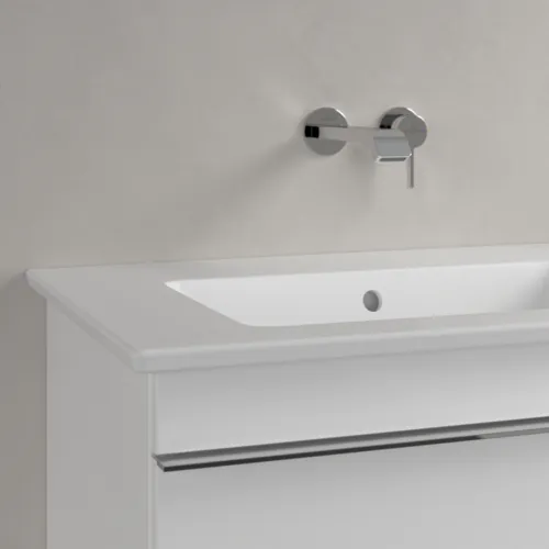 VILLEROY BOCH Skříňkové dvojumyvadlo Venticello, 1300 x 500 x 170 mm, Stone White CeramicPlus, s přepadem #4111DJRW, obrázek 5