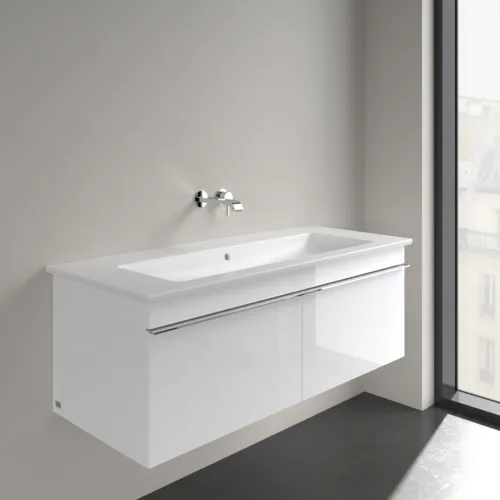 VILLEROY BOCH Skříňkové umyvadlo Venticello, 1200 x 500 x 175 mm, Stone White CeramicPlus, s přepadem #4104CJRW, obrázek 2