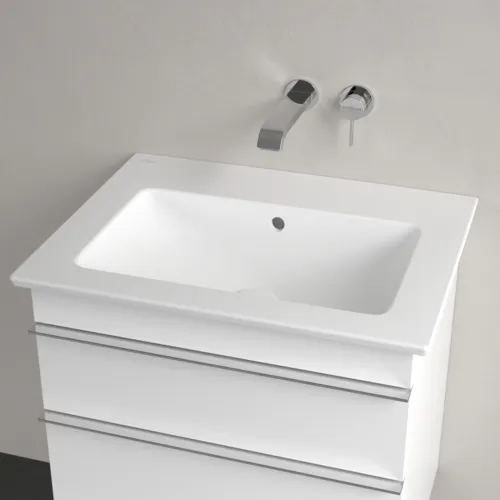 VILLEROY BOCH Umyvadlo Venticello, 655 x 500 x 170 mm, Stone White CeramicPlus, s přepadem #412467RW, obrázek 3