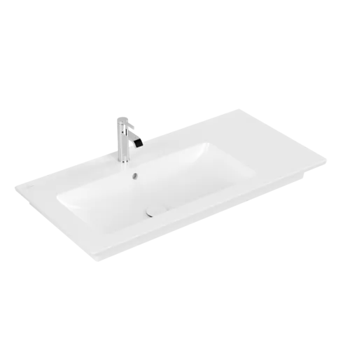 VILLEROY BOCH Umyvadlo na skříňku Venticello, 1000 x 500 x 170 mm, Stone White CeramicPlus, s přepadem #4134L1RW