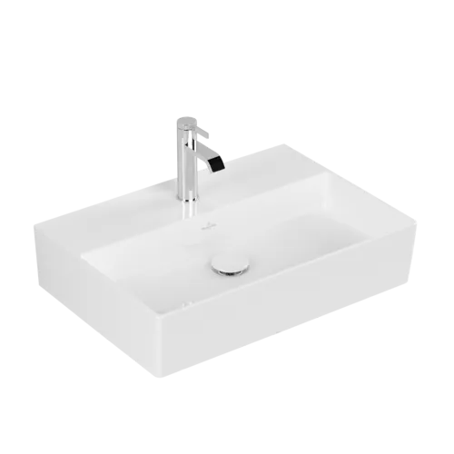 VILLEROY BOCH Umyvadlo Memento 2.0, 600 x 420 x 135 mm, bílá Alpine CeramicPlus, bez přepadu, leštěné #4A226LR1