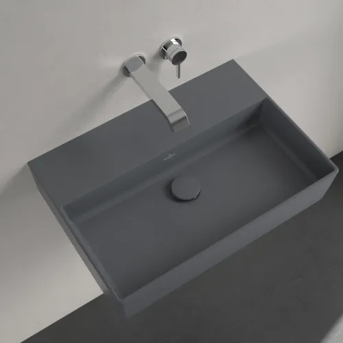 VILLEROY BOCH Umyvadlo Memento 2.0, 600 x 420 x 135 mm, Graphite CeramicPlus, bez přepadu, leštěné #4A226FI4, obrázek 4