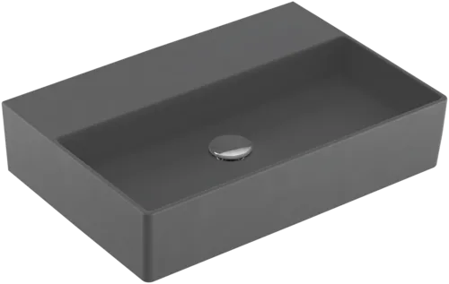 VILLEROY BOCH Umyvadlo Memento 2.0, 600 x 420 x 135 mm, Graphite CeramicPlus, bez přepadu, leštěné #4A226FI4