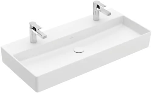 VILLEROY BOCH Umyvadlo Memento 2.0, 1000 x 470 x 135 mm, Stone White CeramicPlus, bez přepadu, leštěné #4A221KRW