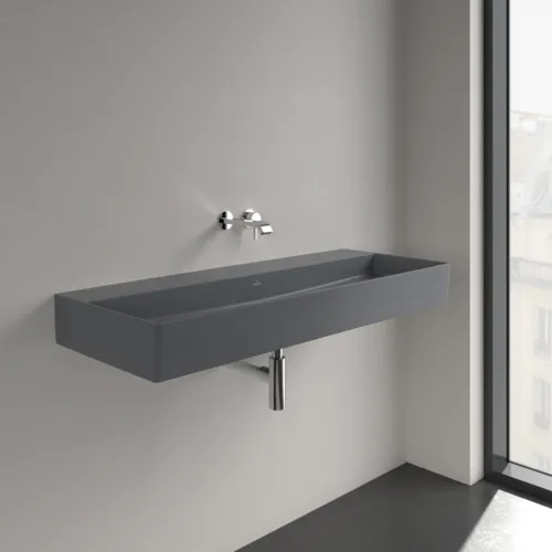 VILLEROY BOCH Umyvadlo Memento 2.0, 1200 x 470 x 150 mm, Graphite CeramicPlus, bez přepadu, leštěné #4A22CFI4, obrázek 2