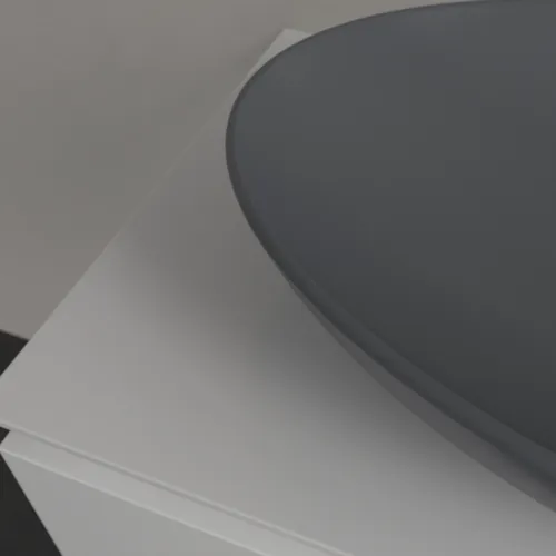 VILLEROY BOCH Umyvadlo na desku Loop & Friends, 620 x 420 x 120 mm, Graphite CeramicPlus, s přepadem #4A4800I4, obrázek 5