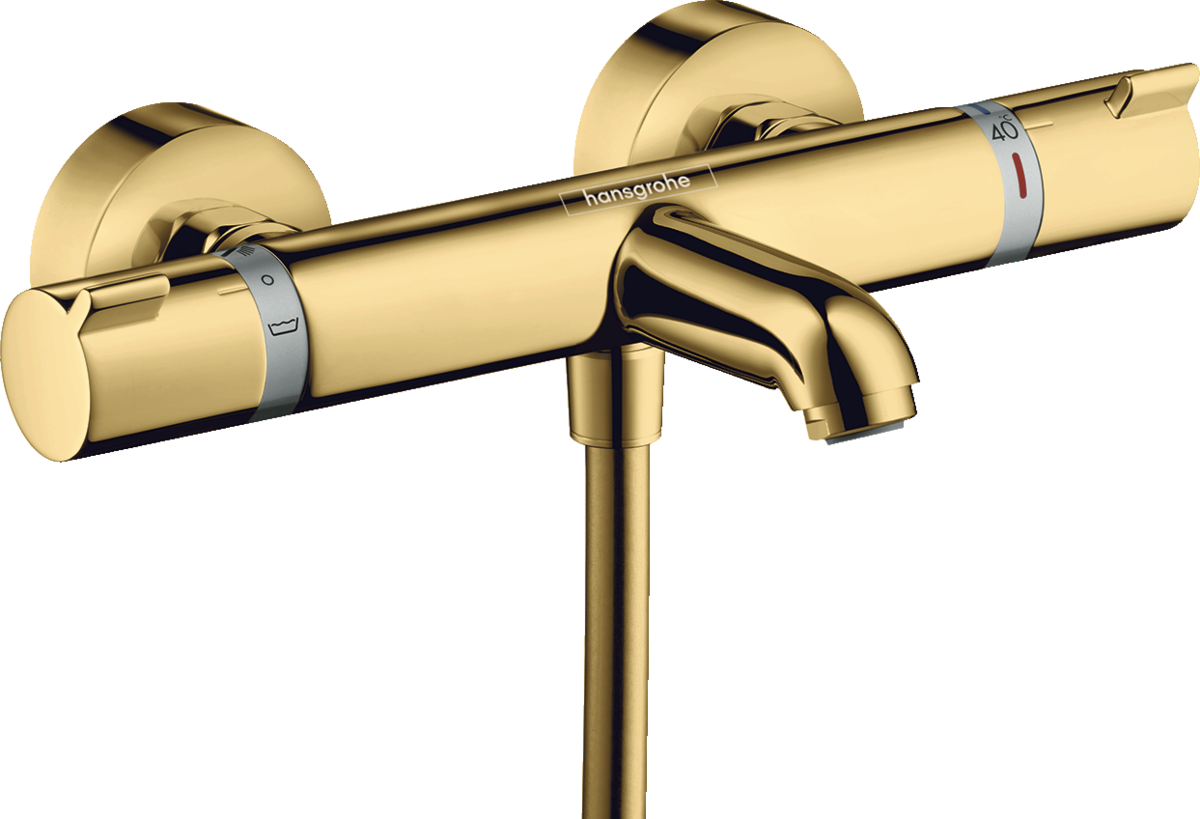 HANSGROHE Ecostat Vanový termostat Comfort na stěnu leštěný vzhled zlata 13114990