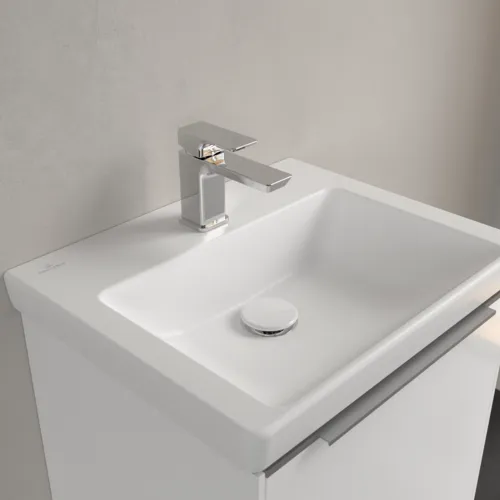VILLEROY BOCH Umyvadlo Subway 3.0, 500 x 400 x 145 mm, Stone White CeramicPlus, bez přepadu #4370FGRW, obrázek 7