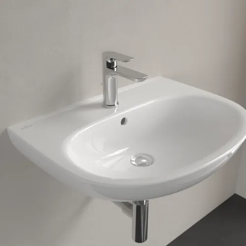 VILLEROY BOCH Umyvadlo O.novo, 600 x 460 x 180 mm, bílá alpská, s přepadem #4A406001, obrázek 7
