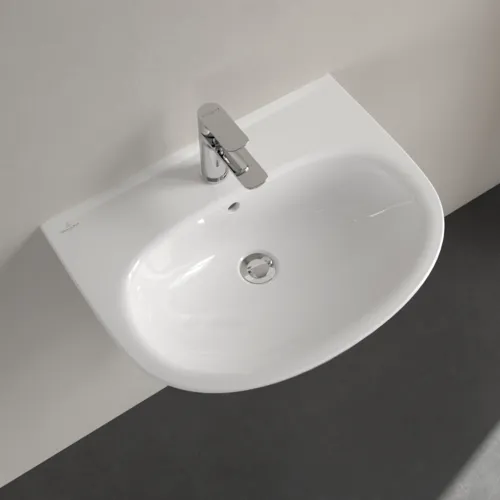 VILLEROY BOCH Umyvadlo O.novo, 600 x 460 x 180 mm, bílá alpská, s přepadem #4A406001, obrázek 5