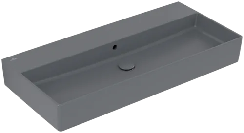 VILLEROY BOCH Umyvadlo Memento 2.0, 1000 x 470 x 135 mm, Graphite CeramicPlus, s přepadem, leštěné #4A221JI4