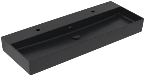 VILLEROY BOCH Umyvadlo Memento 2.0, 1200 x 470 x 150 mm, Pure Black CeramicPlus, bez přepadu, leštěné #4A22CGR7