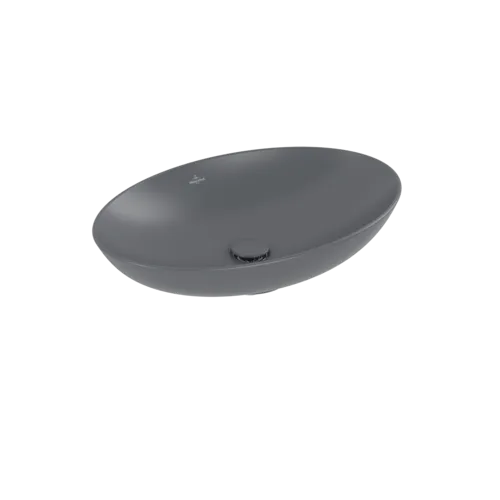 VILLEROY BOCH Umyvadlo na desku Loop & Friends, 620 x 420 x 120 mm, Graphite CeramicPlus, bez přepadu #4A4801I4