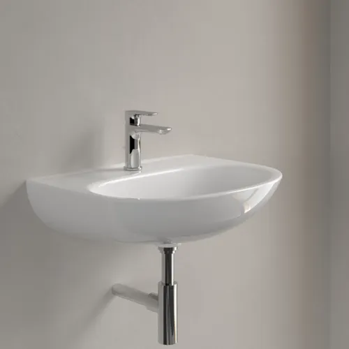 VILLEROY BOCH Umyvadlo O.novo, 600 x 460 x 180 mm, bílé Alpine CeramicPlus, bez přepadu #4A4061R1, obrázek 3