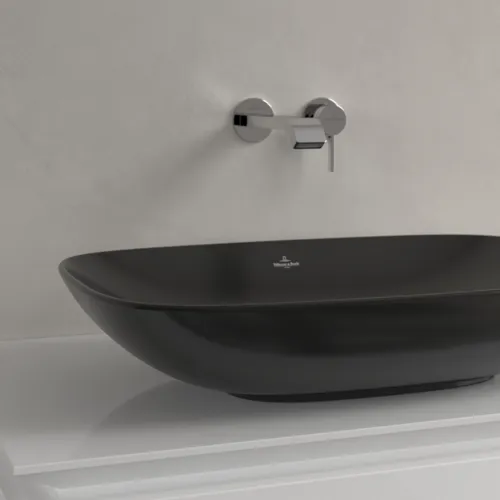 VILLEROY BOCH Umyvadlo na desku Loop & Friends, 620 x 420 x 120 mm, Ebony CeramicPlus, bez přepadu #4A5001S5, obrázek 6