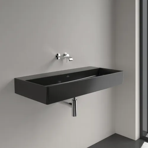 VILLEROY BOCH Umyvadlo Memento 2.0, 1000 x 470 x 135 mm, Pure Black CeramicPlus, bez přepadu, leštěné #4A221FR7, obrázek 3