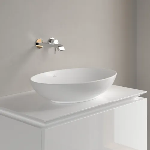 VILLEROY BOCH Umyvadlo na desku Loop & Friends, 560 x 380 x 120 mm, Stone White CeramicPlus, bez přepadu #4A4701RW, obrázek 2