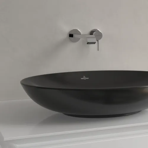 VILLEROY BOCH Umyvadlo na desku Loop & Friends, 620 x 420 x 120 mm, Ebony CeramicPlus, bez přepadu #4A4801S5, obrázek 6